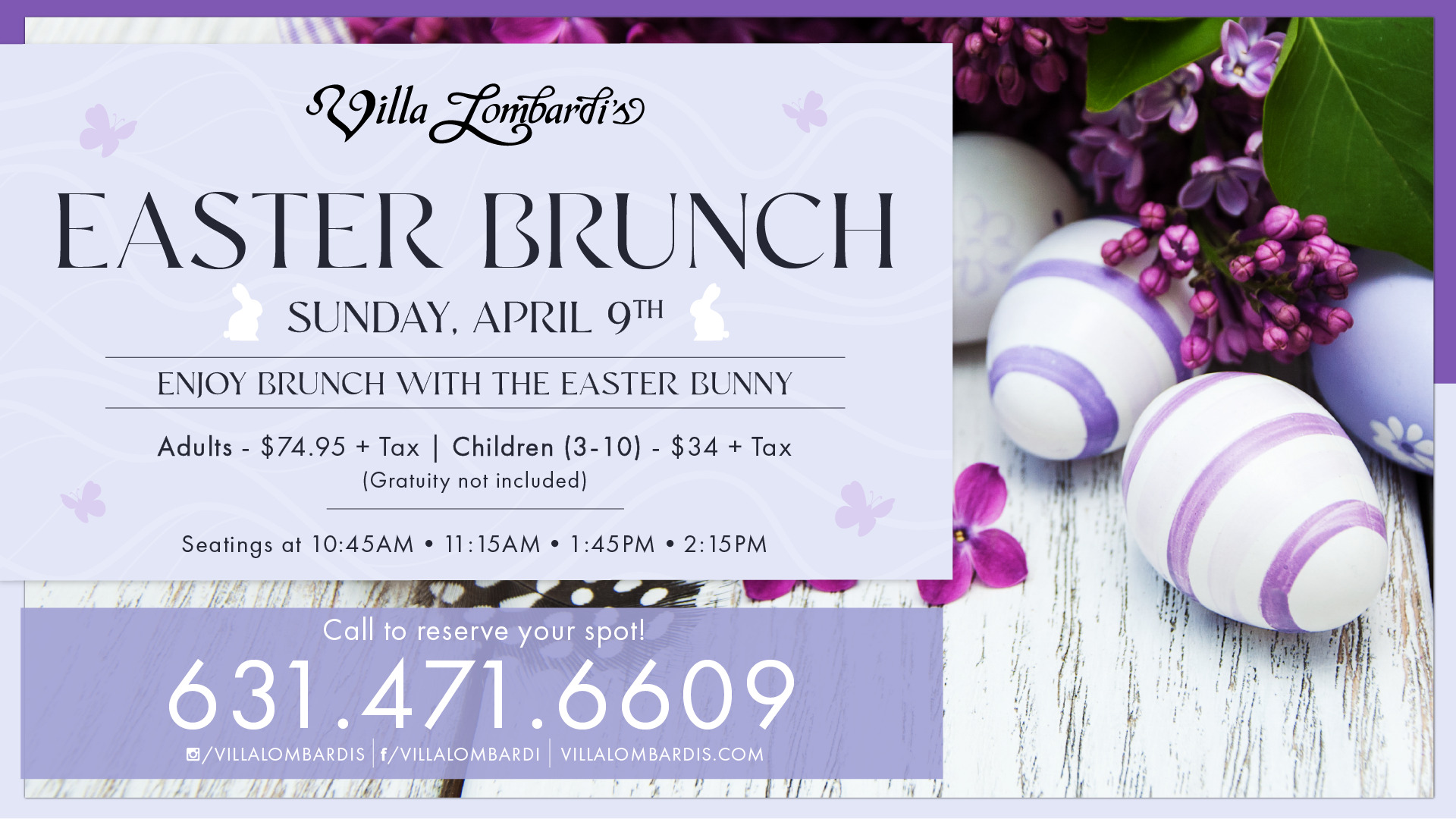 Easter Sunday Brunch with the Easter Bunny
