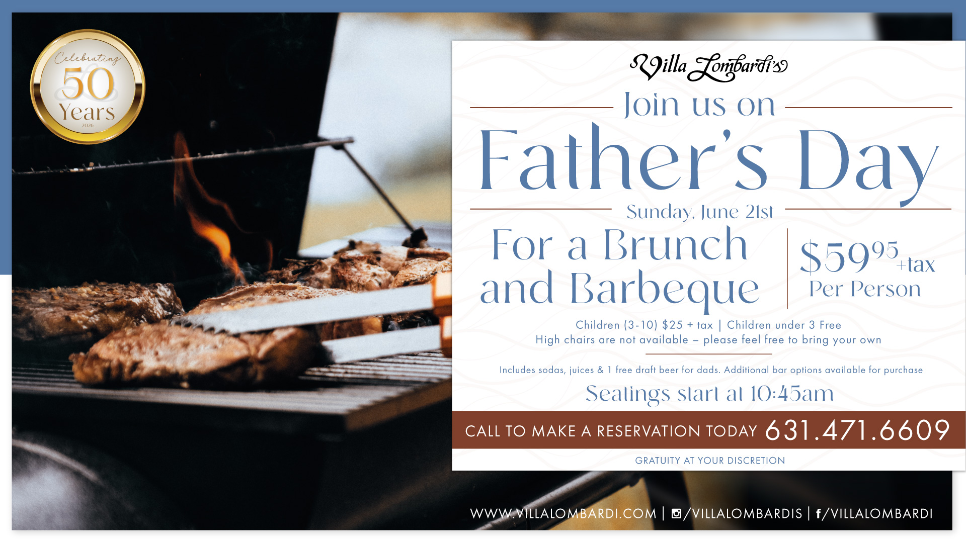 Father’s Day Brunch & BBQ