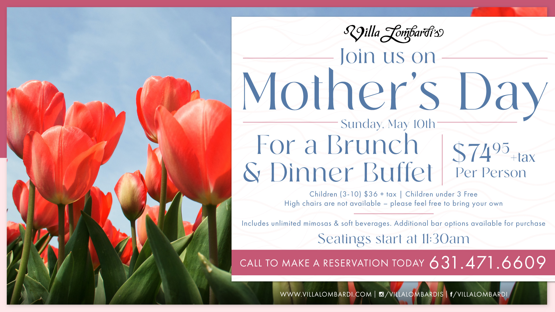 Mother’s Day Brunch & Dinner