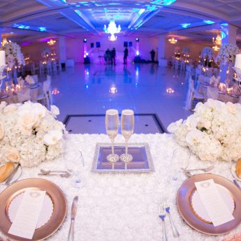 Bride and groom table