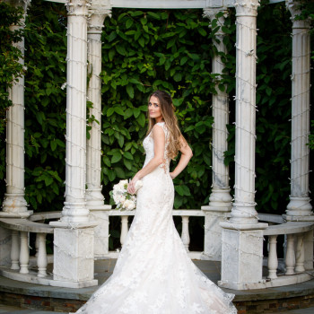 Bride in the gardens